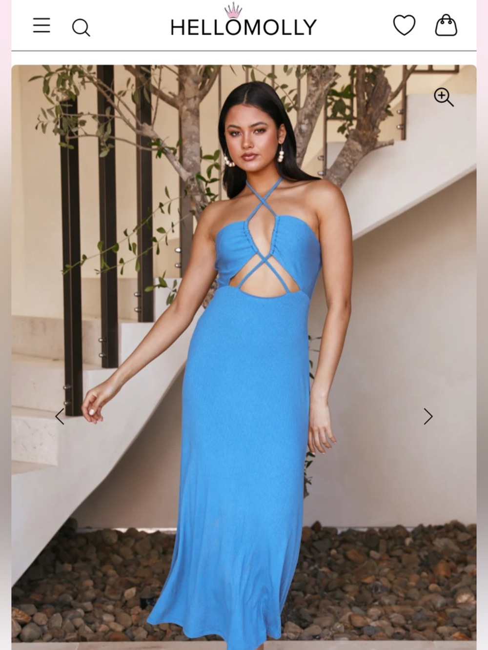 Hello Molly SWEET REVELATION MAXI DRESS BLUE XS